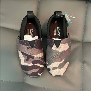 TOMS Alpargata Kids Camouflage Shoes
